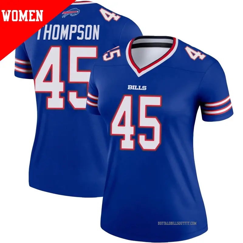 Women's ＃45 Shaq Thompson Buffalo Bills Legend Royal Jersey