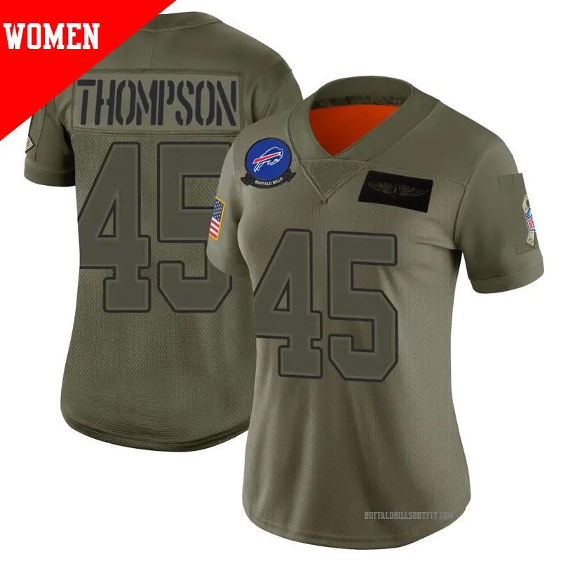 Women's ＃45 Shaq Thompson Buffalo Bills Limited Camo 2019 Salute to Service Jersey