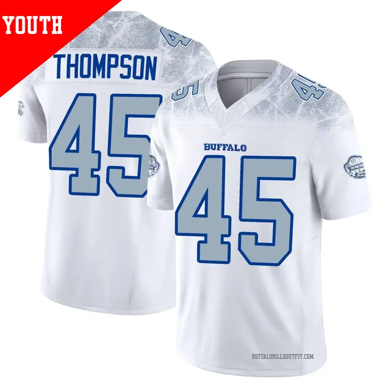 Youth ＃45 Shaq Thompson Buffalo Bills Limited White 2025 Rivalries Collection Jersey